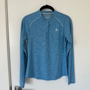 Coolibar Womens Match Point Long Sleeve Henley UPF 50+